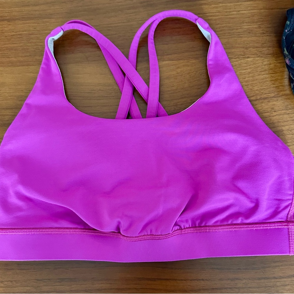 Vibrant Pink Sports Bra